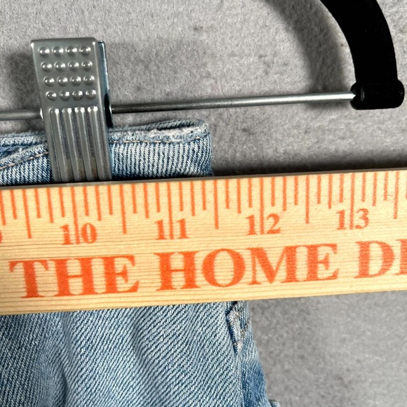 Hollister Dad Jeans Womens 000R Blue Denim Ultra High Rise Light Wash Straight - Picture 4 of 9